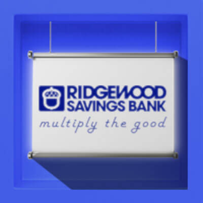 Ridgewood Savings Bank: Multiply the Good Logo Animated