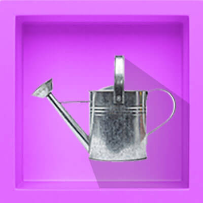 There is a watering can, and if you hover over it with your mouse, the watering can will water the flowers that pop up out of the ground. If you hover over it, another pink box pops up that says: 'What should I be doing to get ready?' There is a video link to the answer.
